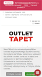 Mobile Screenshot of outlet-tapet.pl